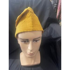 Aso-oke gold Men's Hat, African Men's Wedding Hat, Men's all Parties Hat kufi